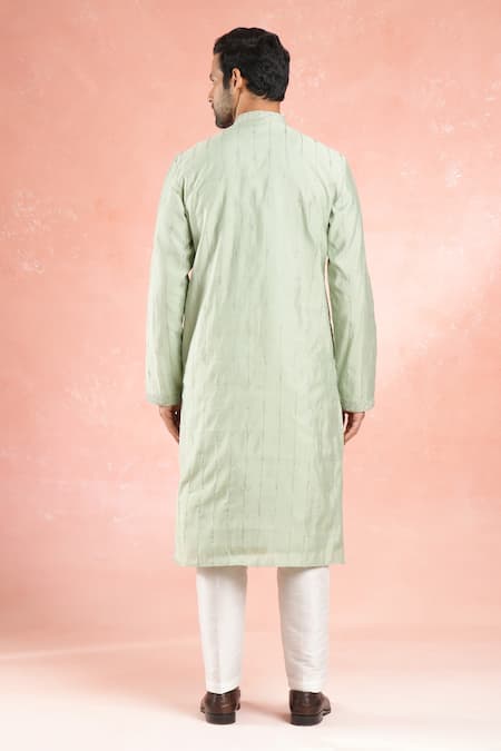 Rng Safawala Sequin Vine Embroidered Kurta Set 