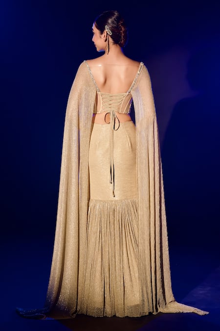 Vesture Swarovski Crystal Embroidered Lehenga & Blouse 