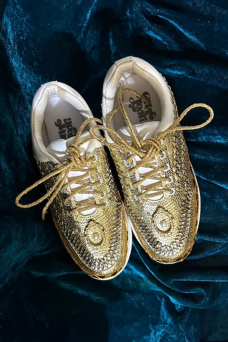 Chal Jooti Goddess Sequin Embellished Sneakers 