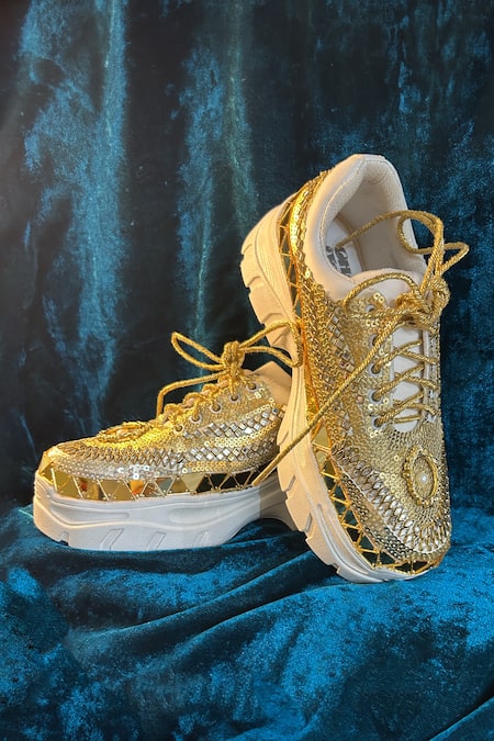 Chal Jooti Goddess Sequin Embellished Sneakers 