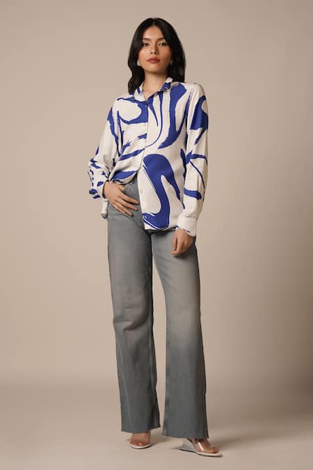 Advait Cora Abstract Swerve Print Shirt 