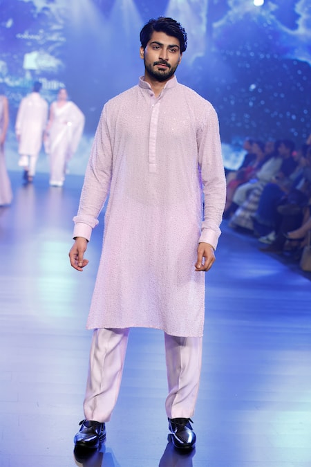 Rabani & Rakha Sequin Embroidered Kurta With Pant 