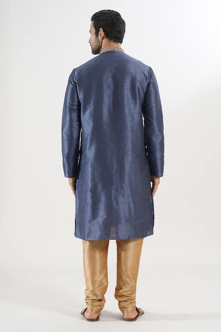 Arihant Rai Sinha Floral Embroidered Kurta & Churidar Set 