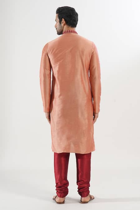 Arihant Rai Sinha Floral Thread Embroidered Kurta & Churidar Set 