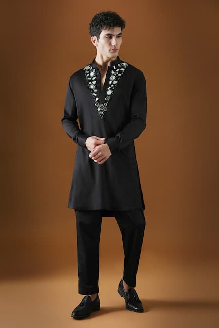 KOMAL KOTHARI Mirror Knots Embroidered Kurta 