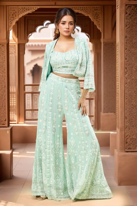 Samyukta Singhania Bead Embroidered Sharara Set 