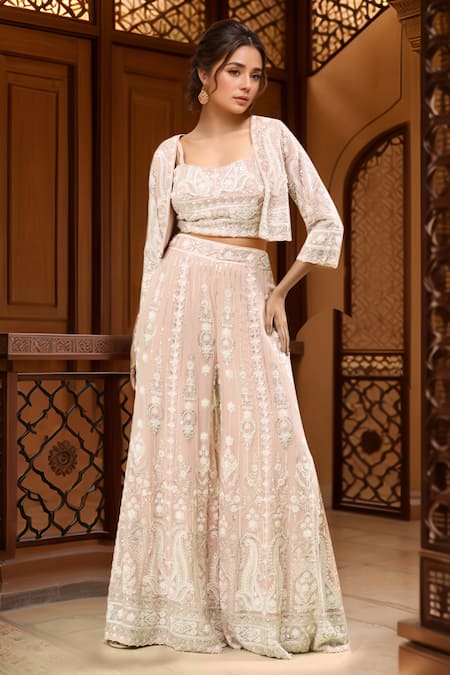 Samyukta Singhania Sequin Embroidered Sharara Set 