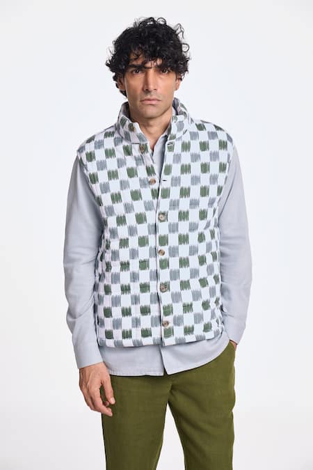 Terra Luna Nix Ikkat Print Jacket 