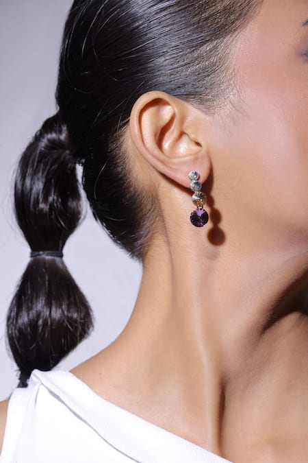 The Bling Girll Crystal Embellished Earrings 