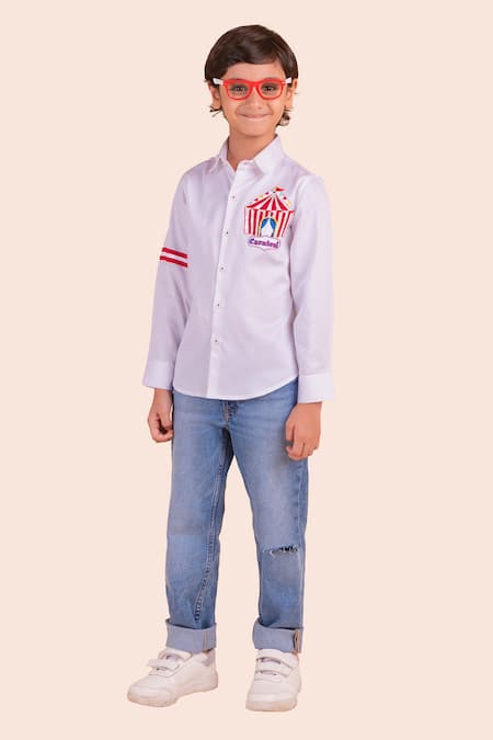 Partykles Carnival Motif Embroidered Shirt 