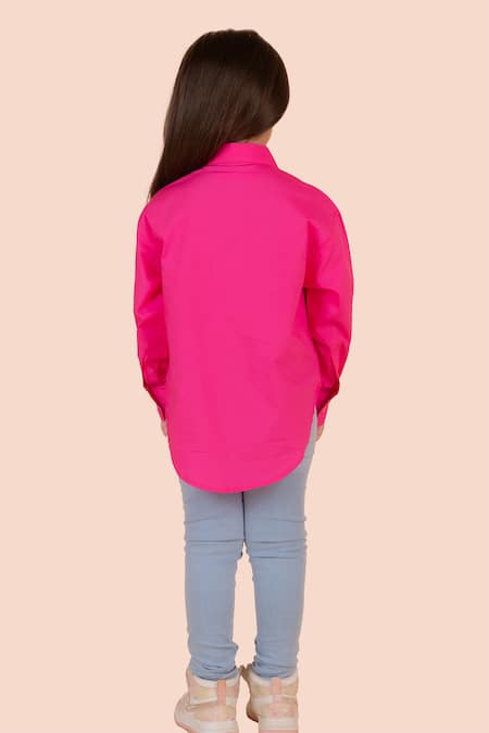 Partykles Fuchsia Pink Sequin Heart Shirt 