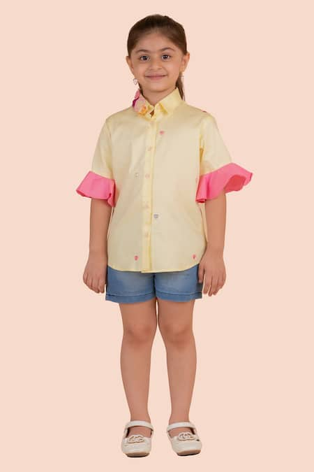 Partykles Heart Embroidered Shirt 