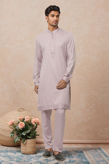 Samyukta Singhania Pintucked Bordered Kurta 