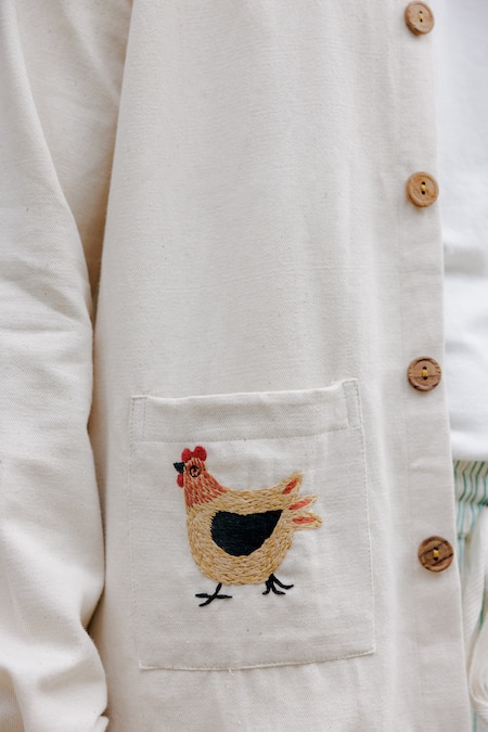 Jodi_Off White Denim Embroidery Hand Shacket _Online_at_Aza_Fashions