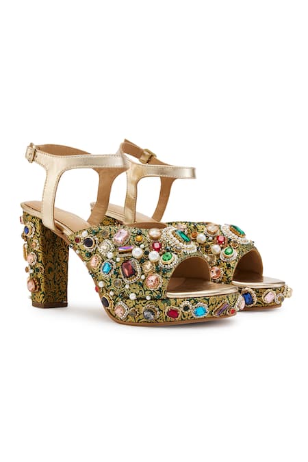 Anaar Raanjhan Stone Work Heels 