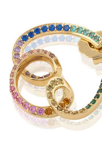Shop_Isharya_Multi Color Crystals Cubic Zirconia Studs _Online_at_Aza_Fashions