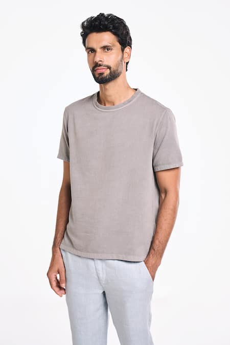 Terra Luna Pico Half Sleeve Solid T-Shirt 