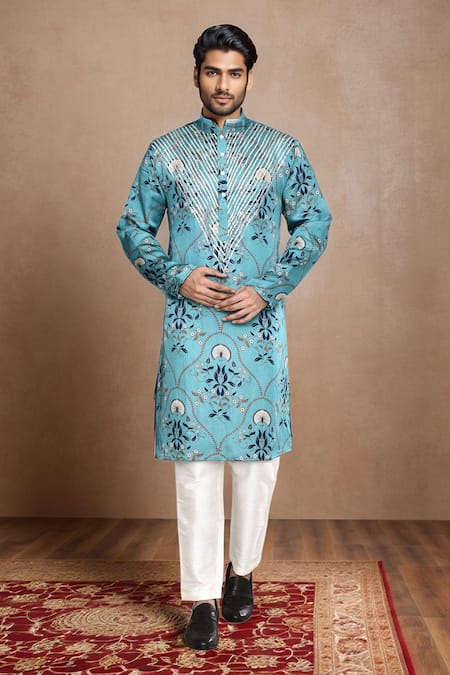 Arihant Rai Sinha Floral Mughal Print Kurta 
