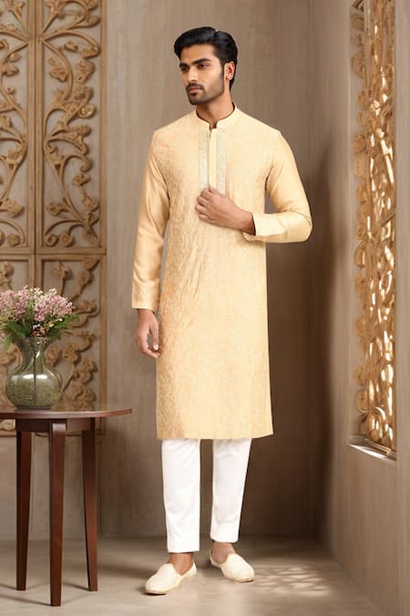 Kalighata Floral Embroidered Kurta Set 