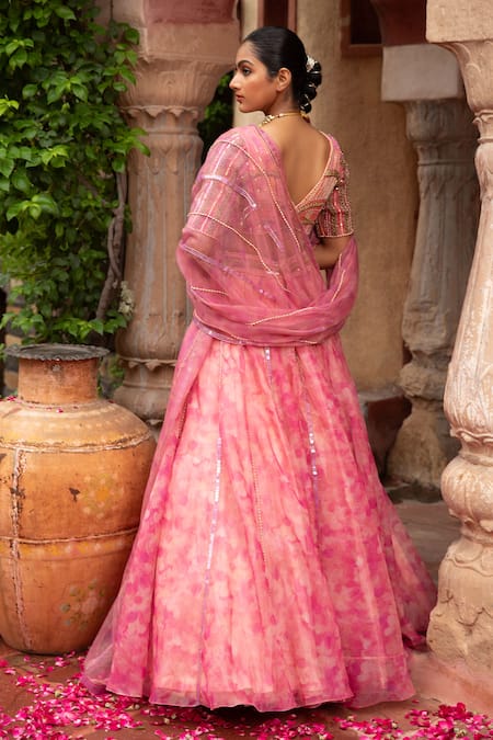 Laxmishriali Bead & Sequin Embroidered Lehenga Set 