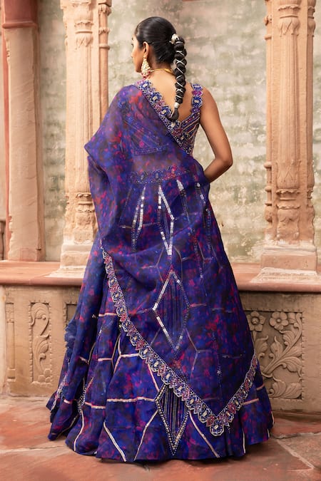 Laxmishriali Dori Sequin Embroidered Lehenga Set 