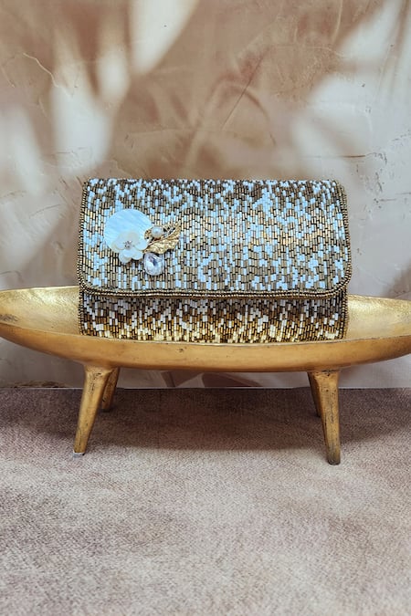 Adwita Bags & Jewels Gradient Cut Dana Embellished Handbag 