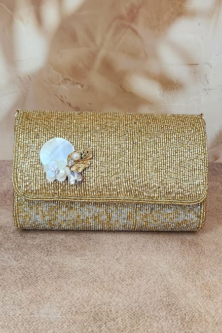 Adwita Bags & Jewels Embellished Cut Dana Handbag 