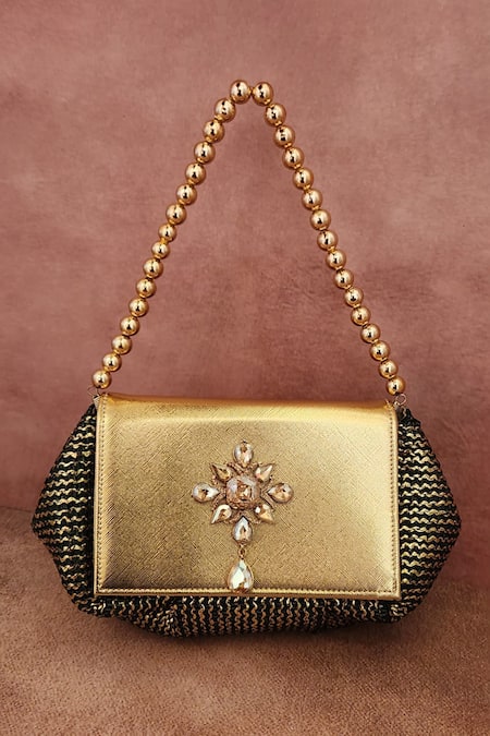 ADWITA BAGS & JEWELS Tonal Crystal Embellished Bag 