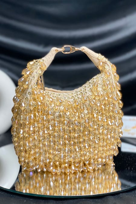 Kainiche By Mehak Crystal & Bead Embellished Handbag 