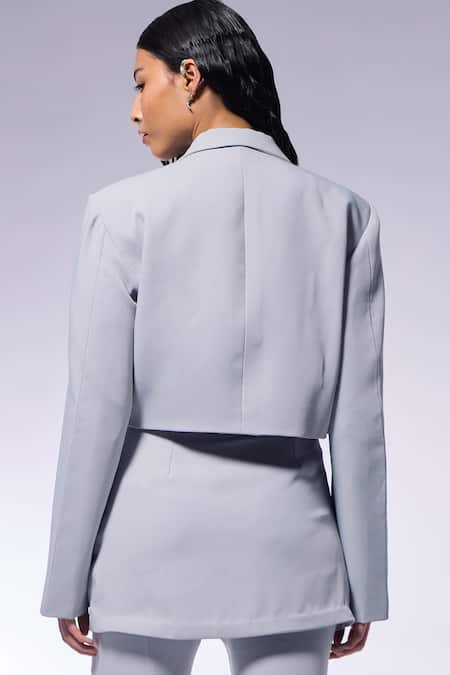 Cilvr Hand Embellished Cropped Blazer 