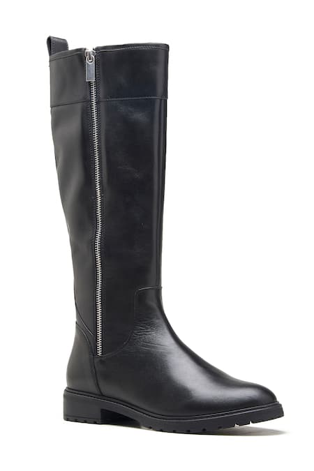 Dang Shoes Black Genuine Leather Long Boots 
