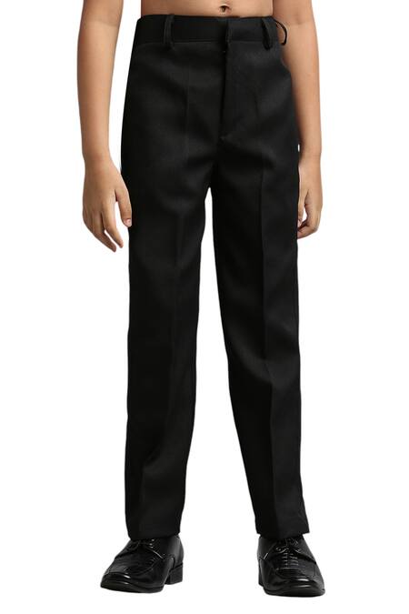 Buy_Petite Pomme_Black Polyester Solid Jodhpuri And Trouser Set _Online_at_Aza_Fashions