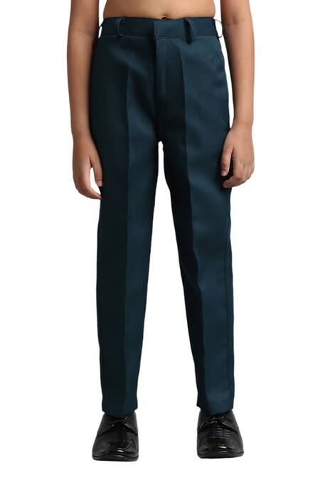 Buy_Petite Pomme_Blue Polyester Teal Jodhpuri Set With Trouser _Online_at_Aza_Fashions