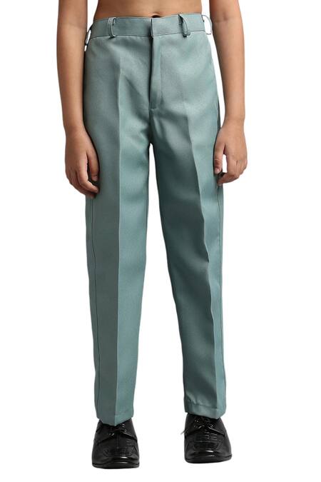 Buy_Petite Pomme_Green Polyester Button Down Jodhpuri And Trouser Set _Online_at_Aza_Fashions