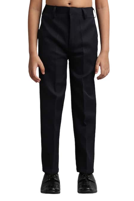 Buy_Petite Pomme_Blue Polyester Navy Buttoned Jodhpuri Set _Online_at_Aza_Fashions