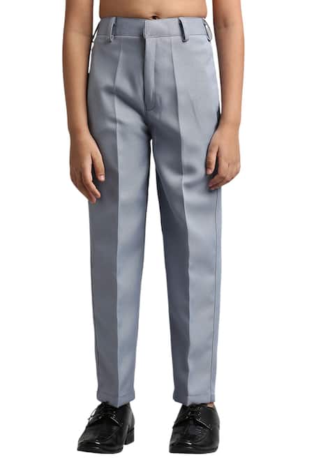 Buy_Petite Pomme_Blue Polyester Sky Solid Jodhpuri And Pant Set _Online_at_Aza_Fashions