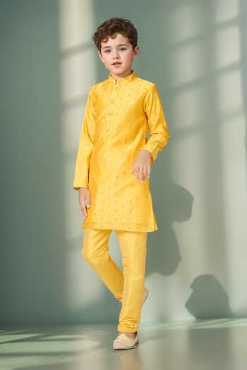 Petite Pomme Zari Butta Kurta Set 