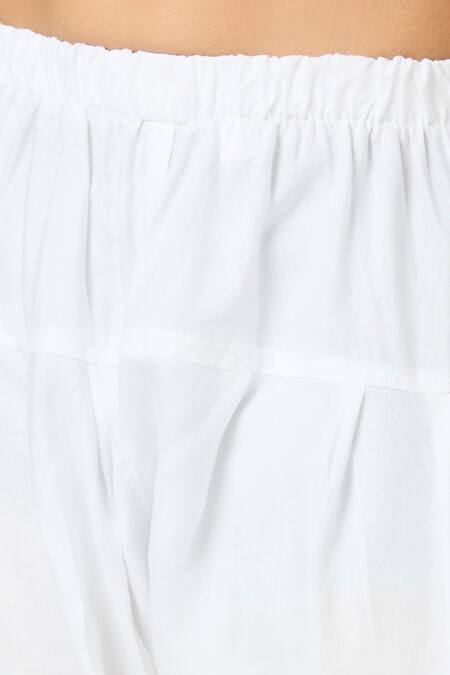 Shop_Petite Pomme_Green Cotton Sequins, Embroidery Geometric Floral Kurta Set _Online_at_Aza_Fashions