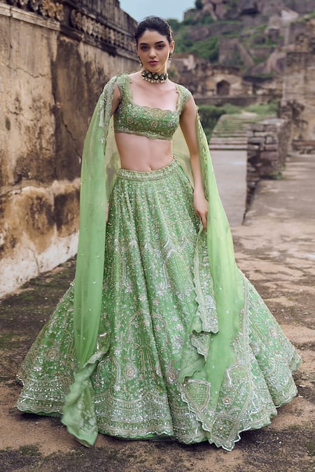 Anushree Reddy Naina Floral Embroidered Lehenga Set 