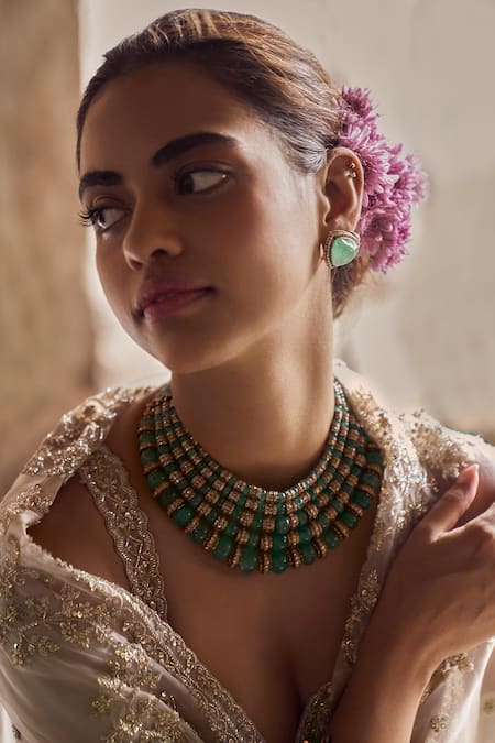 Anushree Reddy Ivory , Silk Sequins, Beads, Embroidery Plunge Bridal Lehenga Set Online at Aza Fashions Anushree Reddy_Ivory , Silk Sequins, Beads, Embroidery Plunge Bridal Lehenga Set _Online_at_Aza_Fashions