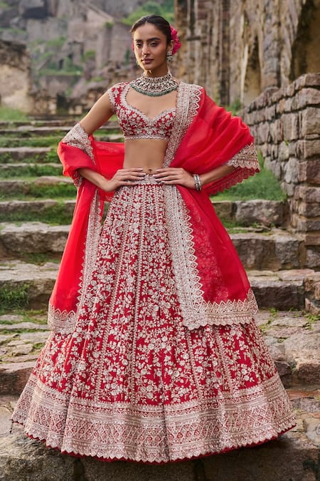 Anushree Reddy Divila Embroidered Bridal Lehenga Set 