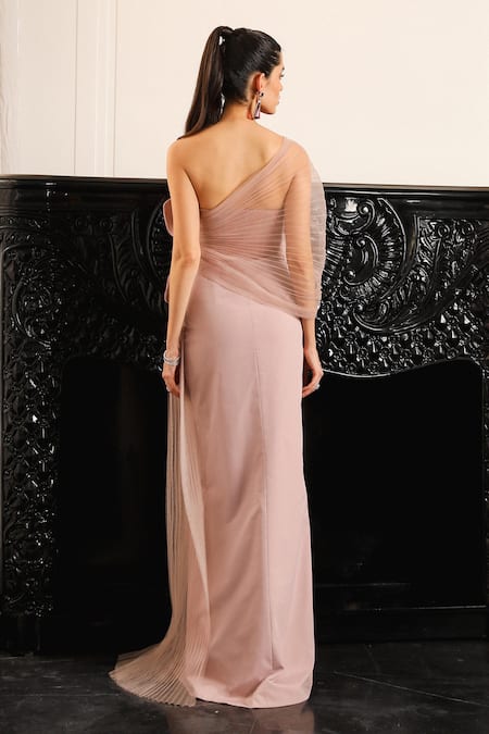 Supria Munjal 3D Floral Applique Gown 