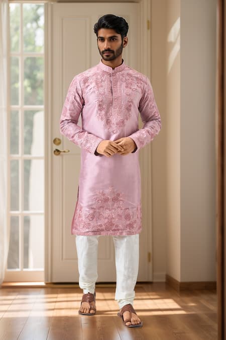 Arihant Rai Sinha Botanic Embroidered Kurta Set 