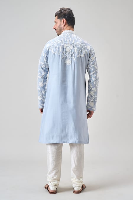 Arihant Rai Sinha Floral Aari Embroidered Kurta Set 