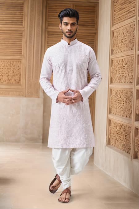 Arihant Rai Sinha Floral Embroidered Kurta With Patiala 