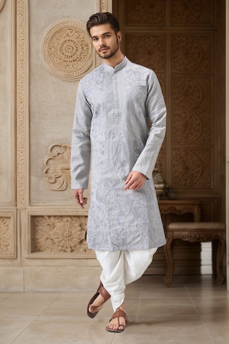 Arihant Rai Sinha Paisley Embroidered Kurta With Patiala 