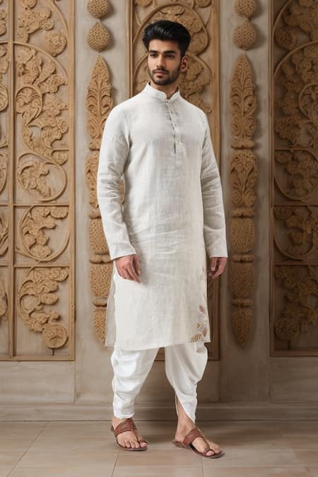 Arihant Rai Sinha Floral Applique Embroidered Kurta With Patiala 