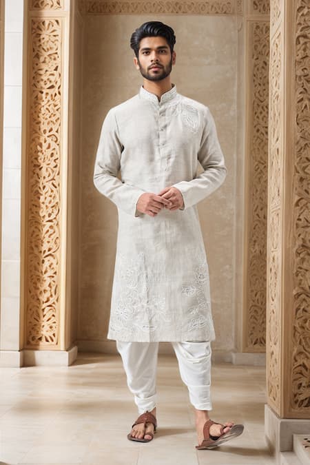 Arihant Rai Sinha Thread Embroidered Kurta With Patiala 