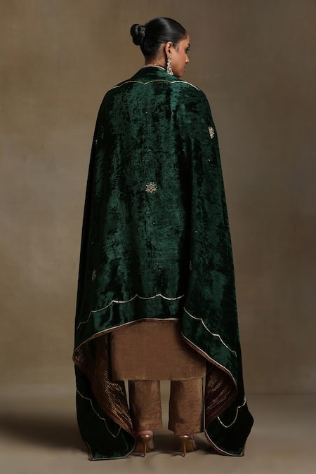 Weaver Story Floral Hand Embroidered Dushala 