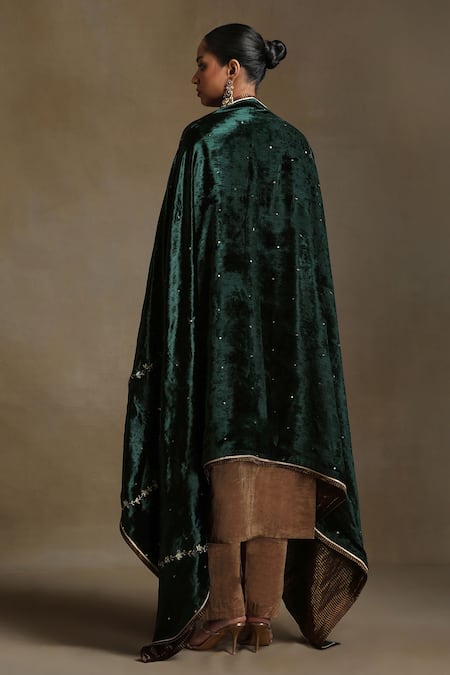 Weaver Story Floral Vine Hand Embroidered Dushala 